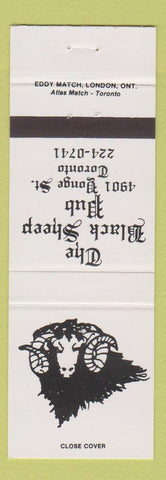 Matchbook Cover - Black Sheep Pub Toronto ON