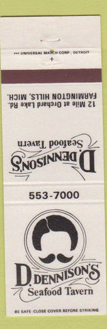 Matchbook Cover - D Dennison's Seafood Farmington Hills MI