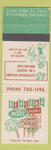 Matchbook Cover - Riviera Motel Kitchener ON girlie