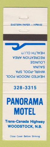 Matchbook Cover - Panorama Motel Woodstock NB