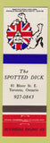 Matchbook Cover - Spotted Dick Toronto ON