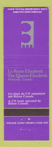 Matchbook Cover - Queen Elizabeth Hotel Montreal QC