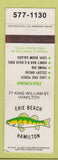 Matchbook Cover - Erie Beach Hamilton ON WEAR