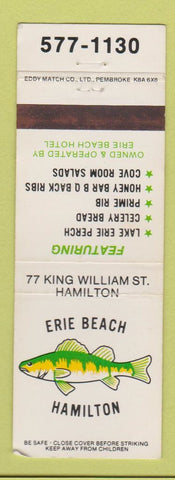 Matchbook Cover - Erie Beach Hamilton ON WEAR