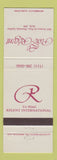 Matchbook Cover - Regent Hotel Montreal QC WEAR