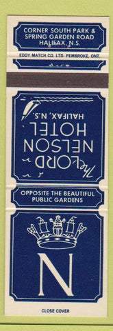 Matchbook Cover - Lord Nelson Halifax NS hotel