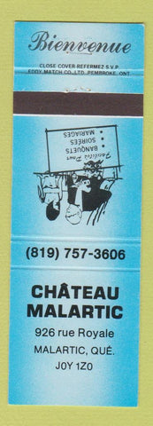 Matchbook Cover - Chateau Malartic QC
