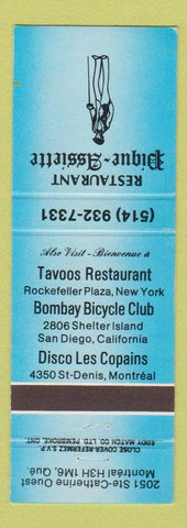 Matchbook Cover - Restaurant Pique Assiette Montreal QC