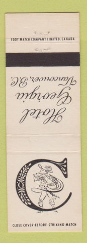 Matchbook Cover - Hotel Georgia Vancouver BC