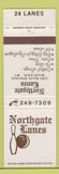 Matchbook Cover - Northgate Lanes Bowling Madison WI