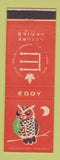 Matchbook Cover - Eddy Matches Nature Series Owl Canada