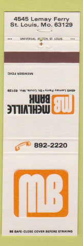 Matchbook Cover - Mehlville Bank ST Louis MO WEAR
