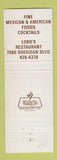 Matchbook Cover - Lobo's Westminister Colorado cactus coyote