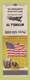 Matchbook Cover - Mitchell TV Zenith Allentown PA WORN
