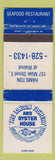 Matchbook Cover - London Fishery Seafood Hamilton ON WEAR