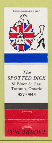 Matchbook Cover - Spotted Dick Toronto ON
