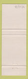 Matchbook Cover - Sailor's Dickey Toronto ON