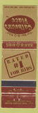 Matchbook Cover - Calhoun's Place BBQ Canada WORN