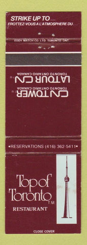 Matchbook Cover - Top of Toronto ON Restaurant