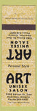 Matchbook Cover - Art Unisex Hair Salon Hamilton ON
