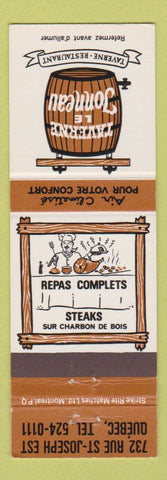 Matchbook Cover - Taverne LE Jonneau Quebec QC