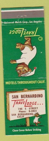 Matchbook Cover - Travel Lodge San Bernardino CA