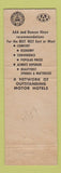 Matchbook Cover - Travel Lodge San Jose CA