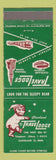Matchbook Cover - Travel Lodge Cleveland OH Cleveland Stadium Terminal Tower