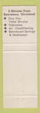 Matchbook Cover - Travel Lodge Cleveland OH Cleveland Stadium Terminal Tower