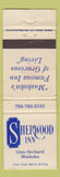 Matchbook Cover - Sherwood Inn Glen Orchard Muskoka ON WEAR