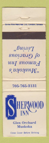 Matchbook Cover - Sherwood Inn Glen Orchard Muskoka ON WEAR