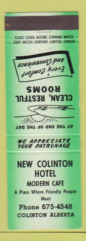 Matchbook Cover - New Colinton Hotel AB