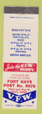 Matchbook Cover - VFW Club Fort Hays KS #9076