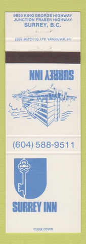 Matchbook Cover - Surrey Inn Surrey BC