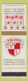 Matchbook Cover - Villainn Lubbock TX  Koko Inn