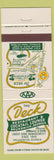 Matchbook Cover - Deck Restaurant Lounge Brunswick GA