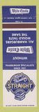 Matchbook Cover - White Castle Hamburgers Start Thinking Straight