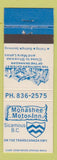 Matchbook Cover - Monashee Motor Inn Sicamous BC