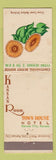 Matchbook Cover - Kansas Room Town House Hotel Kansas City MO sunflower WEAR
