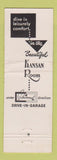Matchbook Cover - Kansas Room Town House Hotel Kansas City MO sunflower WEAR