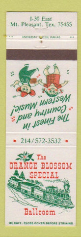 Matchbook Cover - Orange Blossom Special Mount Pleasant TX Country Music girlie?