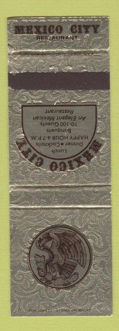 Matchbook Cover - Mexico City Restaurant Fullerton CA Long Beach