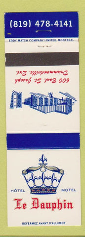 Matchbook Cover - Hotel Motel LE Dauphin Drummondville QC
