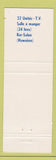 Matchbook Cover - Motel Gardin Steak House Drummondville QC