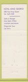 Matchbook Cover - King George Hotel Sherbrooke QC