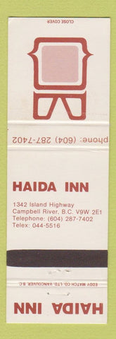 Matchbook Cover - Haida Inn Campbell River BC