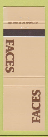 Matchbook Cover - Faces Toronto ON St Catharines