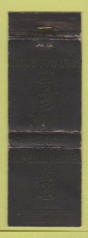 Matchbook Cover - Imperial Hotel  Cripple Creek Colorado WORN