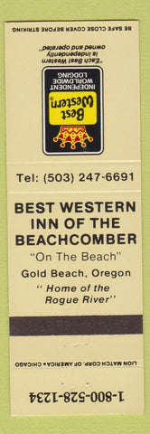 Matchbook Cover - Best Western Inn of the Beachcomber Gold Beach OR