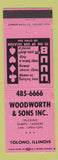 Matchbook Cover - Woodworth and Sons Trucking Tolono IL